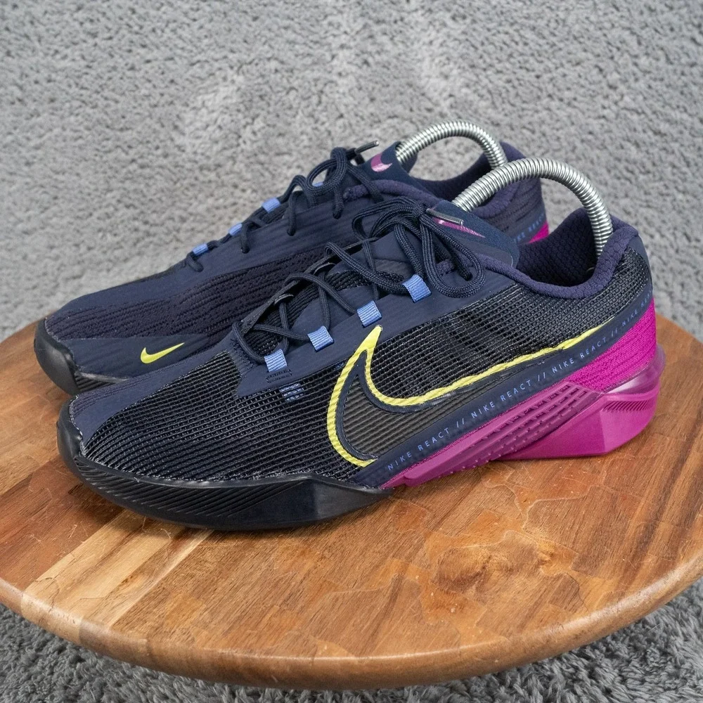 Nike React Metcon Turbo Blue Purple Training Sneaker CT1249-400 Women's Size 9.5